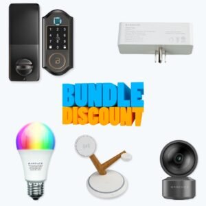 Bulb, Plug, Door Lock, Monitor Camera & Station Bundled